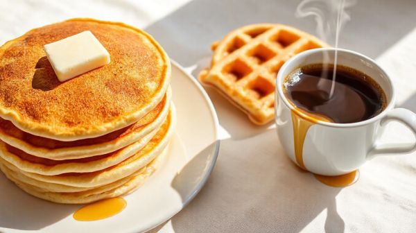 Top recettes de pancakes et waffles pour un petit-déjeuner américain